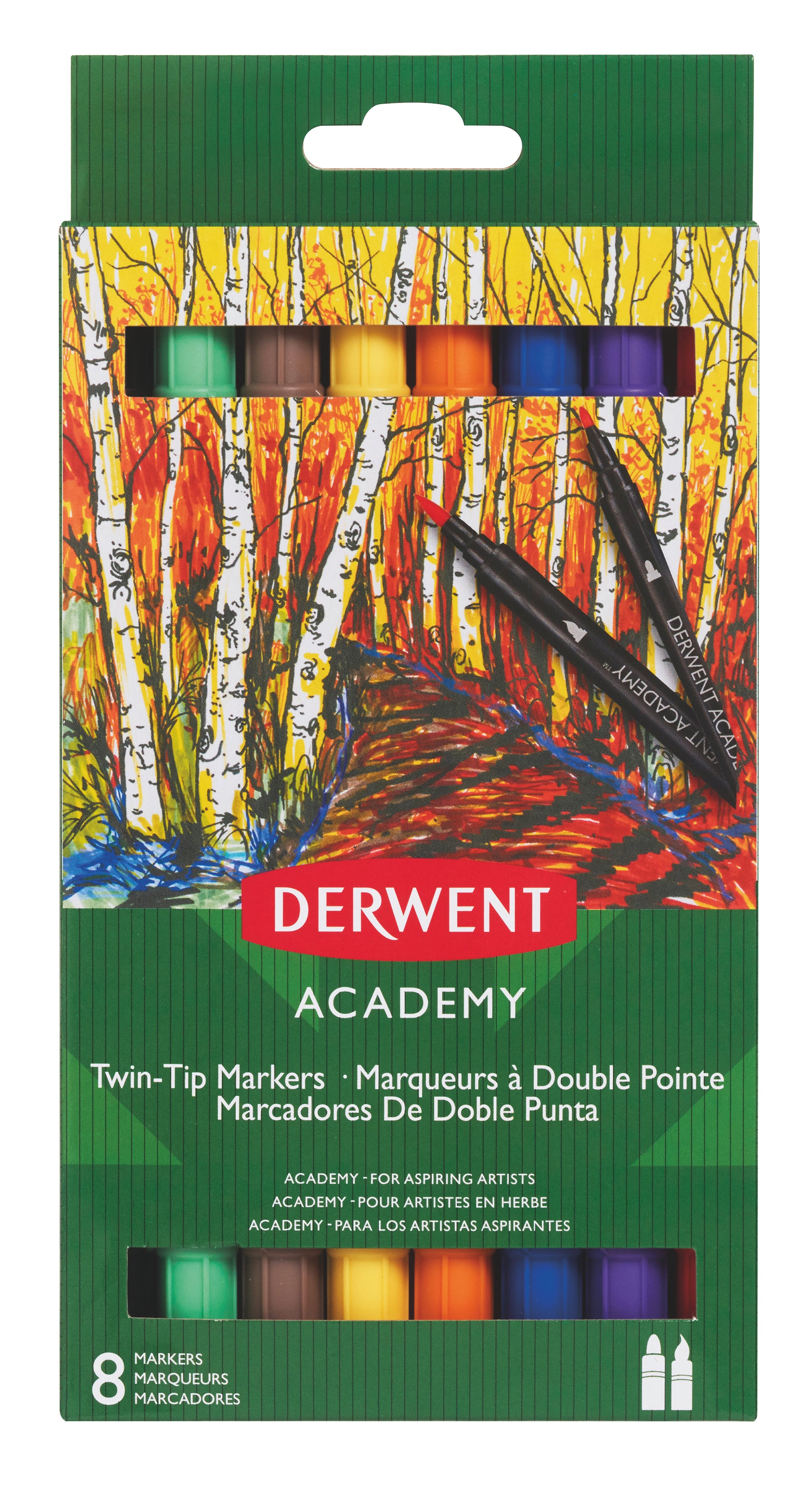 MARKERE 2 CAPETE VARF PENSULA 8 BUC/SET DERWENT ACADEMY MARKERE 2 CAPETE VARF PENSULA 8 BUC/SET DERWENT ACADEMY